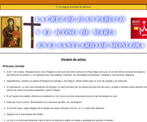 monlora.com: Monlora
La Hermandad de Nuestra Señora de Monlora, propietaria del lugar, es una asociación de fieles de carácter privado, que adquirió esta denominación a principios del siglo XX, aunque se tiene constancia documental de la existencia de la Cofradía de Ntra. Sra. de Monlora desde el año 1.451.
La Hermandad actual está dotada de personalidad jurídica propia y sus fines son:
1. - Mantener y propagar la devoción a la Virgen María en su advocación de MONLORA.
2. - Conservar y mejorar el Santuario, Monasterio y lugar de su nombre.
3. - Promover el desarrollo cultural y espiritual de sus miembros.Este monasterio es el santuario de la Virgen  de Monlora, patrona de Luna, a la que profesan devoción no solo los luneros y descendientes de Luna,  sino muchos de los habitantes de los pueblos vecinos.