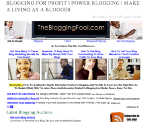 thebloggingfool.com: The Blogging Fool
Learn how to make money online blogging. Become a power blogger in no time.