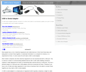 usbtoserialadapter.net: USB to Serial Adapter - Driver and Cable
A USB to serial adapter typically consists of a driver and cable to successfully update your port to make it compatible with more modern standards.