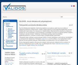 validos.org: VALIDOS - Avoin lähdekoodi yrityskäytössä
