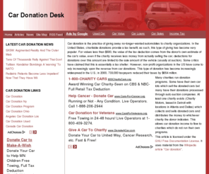 cardonationdesk.com: Car Donation Portal for Car Donations, Charity Car Donations, Car Donation Programs, Used Car Donations, Car Donation Tax Deductions.
Online Car Donation Portal for Car Donation Reviews for Car Donations, Charity Car Donations, Car Donation Programs, Used Car Donations, Car Donation Tax Deductions