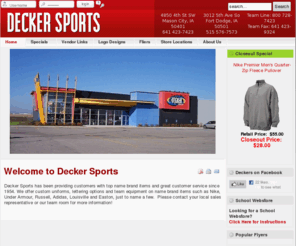 deckersports.biz: Decker Sporting Goods
Joomla! - the dynamic portal engine and content management system