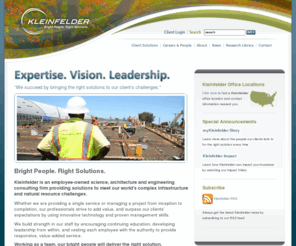 kleinfelder.com: Kleinfelder - Construction Management, Engineering, Environmental
Kleinfelder is a leading professional services firm in natural and built environments for municipalities, government agencies, multinational companies and industrial concerns across the nation. With a staff of nearly 2,000 Kleinfelder is one of the nation's largest employee-owned firms providing planning, engineering, scientific, technical and management solutions.