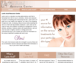 lacticskincare.org: Lactic Acid Resource Center
Lactic Acid resource for skin care and beauty.