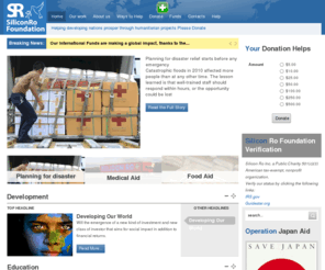 siliconro.org: Silicon Ro Foundation
Silicon Ro Foundation is 501(c)(3) American tax-exempt, nonprofit organization helping in disaster relief and aiding humanitarian programs in developing countries