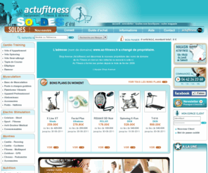 azfitness.com: ActuFitness : Vente de Matériel de Fitness et de Musculation (plateforme vibrante, tapis de course, rameurs, velo d'appartement, eliptique, electrostimulation, banc de musculation)
tapis de course, rameurs, velo d'appartement, stepper), musculation (banc, presse, systeme de musculation, electrostimulation et dietetique au meilleur rapport qualité/prix