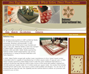 bekmez.com: Bekmez International Capets, Rugs, Direct From Factory
