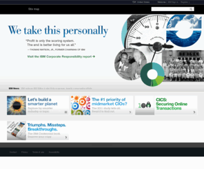 ibm.com: IBM  - United States
The IBM corporate home page, entry point to information about IBM products and services