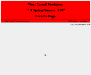 kelchnerhome.com: West Carroll Predators Parents Page
