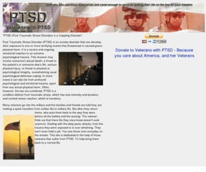 ptsdvets.org: PTSD - Post Traumatic Sress Disorder
Supporting Our Veterans with Post Traumatic Stress Disorder