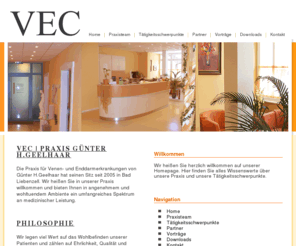 venen-center.com: VEC | Home
VEC Praxis Günter H. Geelhaar, Bad Liebenzell, Pforzheim, Calw, Krampfadern, Venen, Radiowelle, CHIVA, Phlebologie, Enddarmerkrankungen, HAL, Hämorrhoiden, Proktologie, Lymphologie, 
Laserchirurgie der Venen,  des Enddarms und der Haut, Kosmetische Lasertherapie, Besenreiser, Enthaarung,  Alternative Behandlungsmethoden, Naturheilverfahren, Tumorerkrankungen, Hautfaltenglättung, Menschlichkeit, Ehrlichkeit, Qualität, Galenus Praxis, Ambulante Operation