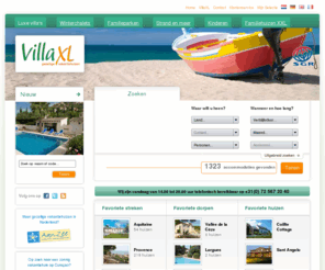 villaxl.com: Vakantiehuis in Frankrijk, Italie of Spanje? VillaXL Vakantiehuizen huren.
Vind online uw vakantiewoning via onze gebruiksvriendelijke zoekmachine