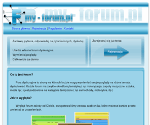 my-forum.pl: my-forum.pl - darmowe fora dyskusyjne
darmowe fora dyskusyjne