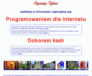 tytan.pl: Kompleksowa obsluga internetowa firm: nawet niewielkich;-)
Kompleksowa obsluga internetowa. Oferta dla hoteli: Rezerwacja online. Dobr ludzi w oparciu o teorie socjocybernetyczne. 