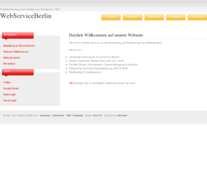 webserviceberlin.com: WebServiceBerlin Projektentwicklung und -realisierung | Wordpress | SEO | WebServiceBerlin.com
WebServiceBerlin - Projektentwicklung und -realisierung | Wordpress | Suchmaschinenoptimierung
