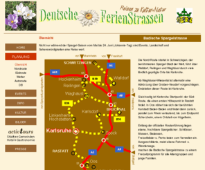 badische-spargelstrasse.com: Deutsche Ferienstrassen | Badische Spargelstrasse |
Deutsche Ferien Strassen Reisen zu Kultur und Natur