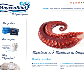 moyseafood.es: Moyseafood	PESCADOS CONGELADOS HERMANOS MOY S.A
Proveedor espaol e internacional de pulpo congelado cocido o crudo de la mayor calidad. International Spanish frozen octopus supplier; boiled or raw octopus of the best quality