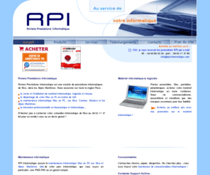 rpi-informatique.com: Depannage informatique Nice, Cannes , Monaco, Mac ou PC, RPI, Riviera Prestations Informatique Alpes Maritimes 06, 83
Riviera Prestations Informatique, vente et depannage de materiel informatique Mac ou PC, peripheriques, logiciels, consommables, formation bureautique, audit, maintenance informatique, installation reseau et internet 06, 83, PACA