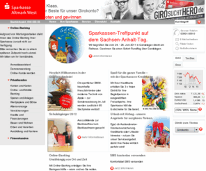 sparkasse-kloetze.com: Privatkunden - Sparkasse Altmark West
Verschaffen Sie sich einen Überblick. Informieren Sie sich jetzt über die wichtigsten Themen und Produkte Ihrer Sparkasse.