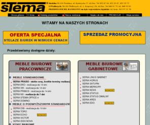 stema-meble.com: Meble biurowe - gabinetowe - metalowe - pracownicze - socjalne - fotel biurowy -
fotel obrotowy - krzesła biurowe - konferencyjne - obrotowe - lady recepcyjne - wieszaki
Firma STEMA oferuje meble i krzesła biurowe. W naszej ofercie znajdą Państwo lady recepcyjne, meble gabinetowe, pracownicze, socjalne, w tym meble metalowe. Posiadamy także wieszaki, fotele oraz krzesła konferencyjne i obrotowe. Zapraszamy do odwiedzenia naszej strony internetowej.