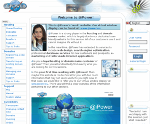 devriese.org: @iPower :: Affordable & professional website hosting solution provider : Belgium
We offer superiour & reliable windows 2000 & 2003 hosting on powerful webservers 