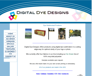 digitaldyedesigns.com: : :  Digital Dye Designs - Dye Sublimated Products: :
Digital dye sublimation printer specializing of tablecloths, banners, flags, backdrops & more.