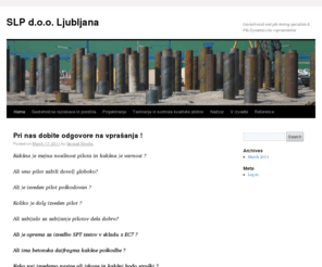 slp-pile.com: SLP d.o.o. Ljubljana | Geotechnical and pile testing specialists  & Pile Dynamics Inc representative
