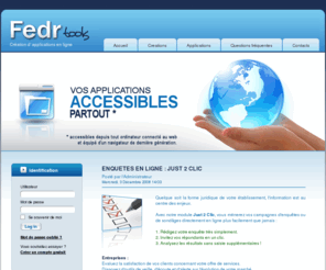 fedr-tools.com: FedR-tools : applications en ligne
FedR-Tools! - Création de sites web dynamiques et d'applications en ligne.