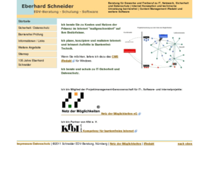 schneider-edv-beratung.de: Eberhard Schneider EDV-Beratung, Nürnberg | Beratung  IT-Organisation Software Content Management Internet Netzwerk Schulung
Beratung, IT-Organisation, Software, Content Management und Netzwerk von Eberhard Schneider EDV-Beratung