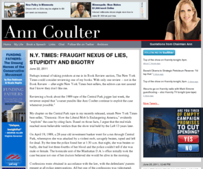 anncoulter.com: Welcome to AnnCoulter.com
