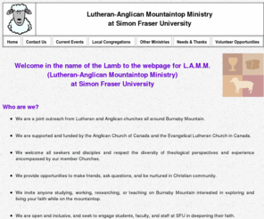 lamm.ca: Mountain Top Ministry at Simon Fraser University
The Mountain Top Ministry at Simon Fraser University, 
Burnaby, BC
