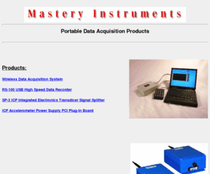 masteryinstruments.com: Mastery Instruments Inc. Portable Data Products
