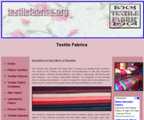 textilefabrics.org: Textile Fabrics, Fleece Fabric, Silk Fabric, Fabric Stores
Innovation Is the Fabric of Success