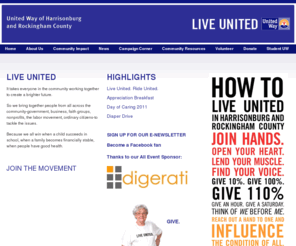 uwhr.org: Home | United way of Harrisonburg-Rockingham County
The United Way of Harrisonburg-Rockingham County Website