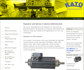 kato-engineering.de: Reparatur Motoren sowie Servoregler Motorregler Antriebe und DC Motoren
kato-engineering.de Spezialist für die Reparatur von Motoren. Wir reparieren so auch: DC Motoren, Antriebe, AC Motoren, Elektromotoren, Servoregler, Motorregler und Servoantriebe.