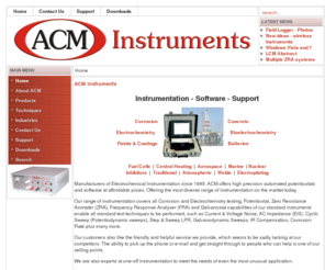 acminstruments.com: ACM Instruments
ACM Instruments, manufacturers of electrochemical instrumentation.