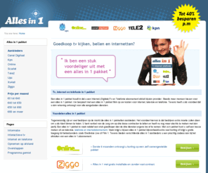 alles-in-1.net: Alles in 1 | Vergelijk tv, internet en telefonie alles in 1 pakketten
An AffiliStore Website