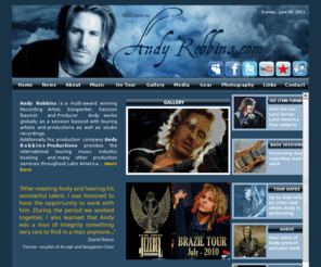andyrobbins.com: ::: | The Official Website for Bassist Andy Robbins | :::
The official Homepage for Rock Bassist Andy Robbins