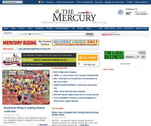 pottsmerc.com: The Mercury : Serving Pottstown, PA and The Tri County areas of Montgomery, Berks and Chester Counties (pottsmerc.com)
Montgomery County Pennsylvania daily newspaper covering local, regional, and national news including local sports, video and multimedia coverage, and classified advertising.