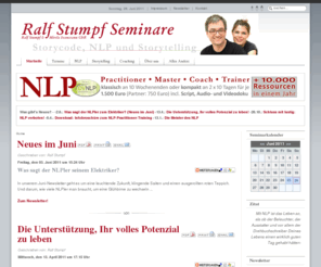 ralf-stumpf.de: Ralf Stumpf Seminare | Startseite
Anwendungen von NLP und Storytelling in Berlin (Prenzlauer Berg): Ausbildung zum NLP-Practitioner, NLP-Master, Storycode, Coaching, Seminare, Kommunikationstraining, Beratung, Teamentwicklung. Klare Ziele, motiviertes Handeln, effektive Kommunikation.