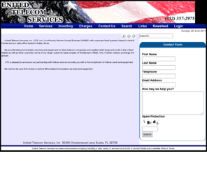 utsinc.com: Your Telecom Contracting Solution
     United Telecom Services, Inc. (UTS, Inc. ) is a Minority Women Owned Business (MWBE) with corporate head quarters based in central Florida and...