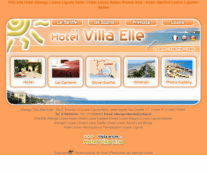 villaelle.com: Villa Elle Hotel Albergo Loano Liguria Italia - Hotel Loano Italian Riviera Italy - Hotel Gasthof Loano Ligurien Italien
Villa Elle albergo a Loano, il tuo hotel vicino al mare a Loano in Liguria. Hotel a pochi passi dalla spiaggia. Le tue vacanze il Liguria a Loano.