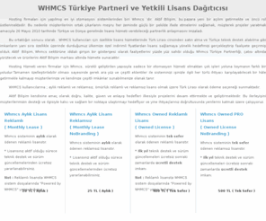 whmcslisans.com: WHMCS Lisans | Aktif Bilişim WHMCS Türkiye Partneri
WHMCS Lisans hizmetini Türkiye Resmi Partner 'inden alabilirsiniz.