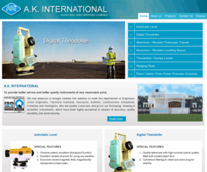 akiinstruments.com: Surveying Instruments, Automatic Level, Survey Automatic Level Manufacturers,Automatic Level Exporters, Automatic level controller, Aluminium/Wooden Telescopic Tripods
akiinstruments is Surveying Instruments Automatic Level AP Series surveying and positioning equipments Manufacturers, Suppliers India, xporters, Automatic level controller, Aluminium/Wooden Telescopic Tripods, Aluminium/Wooden Levelling Staves, Plante Table/Prism Poles/Prismatic Compass