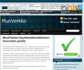 munverkko.com: MunVerkko — Ilmaisia palveluita jo vuodesta 2007
Ilmaisia palveluita jo vuodesta 2007