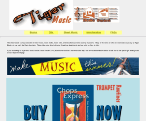 tigermusicstore.com: Tiger Music - Online music store - Sheet Music, CDs, Music Books and more
Tiger Music's online store home page provides gateways to music books, sheet music, music merchandise and gifts, CDs, and free sheet music downloads.