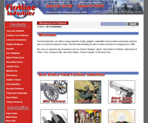 firstlineindustries.com: FirstLineIndustries.com - Stunguns, Swords, Pest Repellers, Voice Changers, Dog Repellers & Gun Replicas
FirstLineIndustries.com - FirstLine Industries.com offers a large selection of gifts, gadgets, collectibles and recreation and sports products, plus an extensive selection of toys. Wel are leaders on the web in online retail since 1996. We carry an extensive line of products such as Historic Replicas, Sports, Recreation & Outdoors, Electronics & Office, Toys, Games & Kids, Security & Safety, Home & Garden, & Personal Care.