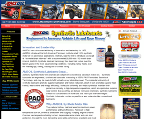 maximum-synthetics.com: maximum-synthetics.com - Your AMSOIL Online Source
independent dealer of amsoil synthetic lubricants, engine oils, and filtration products.