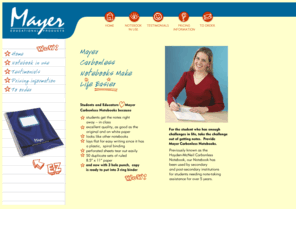 mayerproducts.com: Mayer Carbonless Notebooks
Mayer Carbonless Notebooks Make Life Easier