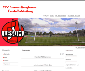 tsv-lesum-fussball.com: Startseite
Fussball Abteilung des TSV Lesum-Burgdamm